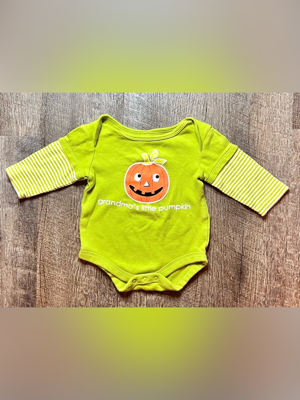 Halloween Grandma’s Little Pumpkin Onesie 3-6M